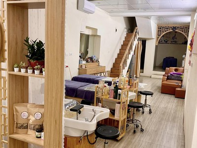 Sang nhượng gấp quán gội đầu dưỡng sinh, trị liệu đông y 1