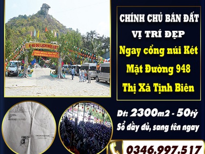 Bán lô đất rộng đẹp có 1-0-2 tại tịnh biên  - giá đầu tư f0 0