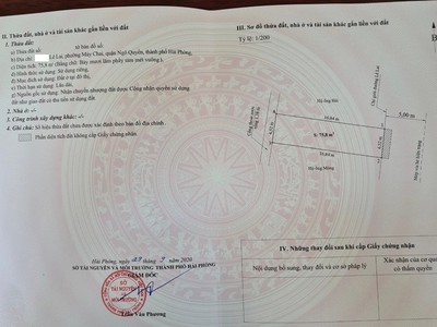 Chính chủ cần bán gấp căn nhà mặt phố  đường lê lai, phường máy chai, ngô quyền, hải phòng. 2