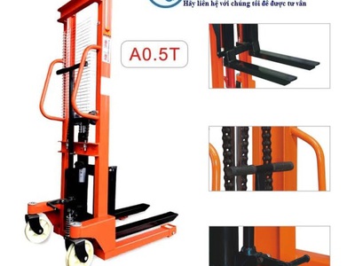 Xe nâng tay cao tải trọng 500kg nâng cao 1.5m giá rẻ 0