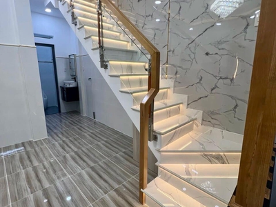 Nhà mới đẹp trung tâm quận 6, cạnh mặt tiền, ngay võ văn kiệt - hậu giang - bình tiên, gần 50m2 - 2 0