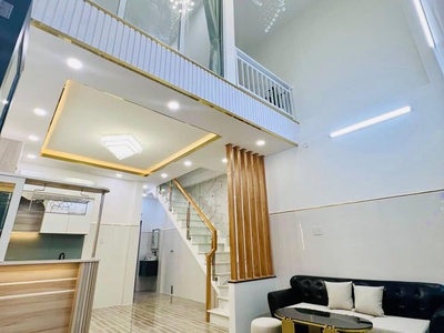 Nhà mới đẹp trung tâm quận 6, cạnh mặt tiền, ngay võ văn kiệt - hậu giang - bình tiên, gần 50m2 - 2 4