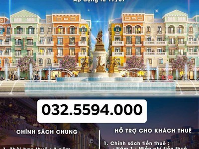 Miễn phí cho thuê MBKD, Shophouse GRAND WORLD HN - Shophouse 5 tầng 2 mặt tiền - KD đỉnh 1