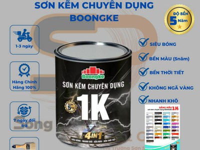 Sơn Kẽm Chuyên Dụng 1K BoongKe Giá Rẻ 0