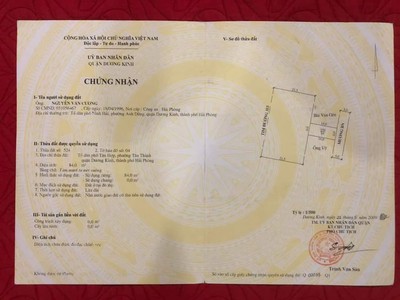 Bán lô đất 65 m2 tại Vọng Hải, Hưng Đạo, Dương Kinh, HP 0
