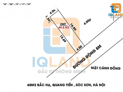 Cần bán nhanh 68m2 full thổ cư bìa đồng, đường 8m nhìn ra tỉnh lộ 131 0