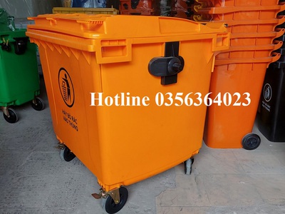 Xe đẩy rác 1100 lit nhựa HDPE 3