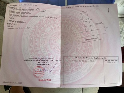 Bán đất thổ cư sổ hồng riêng giá tốt trung tâm lương hoà- bến lức 4