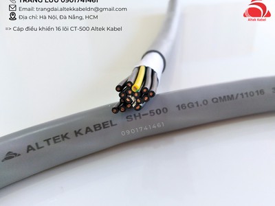 Dây cáp điện chống nhiễu 16 lõi Altek Kabel 0.5, 0.75, 1.0, 1.5mm2 2