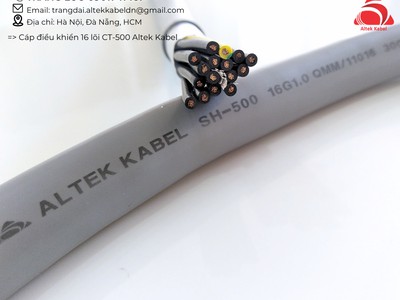 Dây cáp điện chống nhiễu 16 lõi Altek Kabel 0.5, 0.75, 1.0, 1.5mm2 3