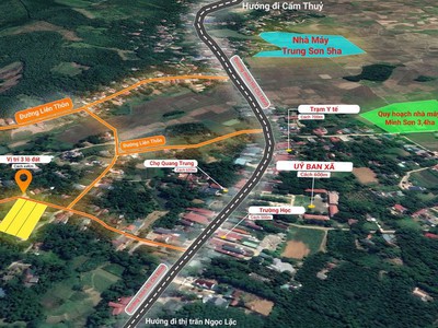 Bán lô đất 333m2 ở Quang Trung Ngọc Lặc thanh Hoá giá hơn 300 triệu 1