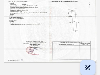 ĐẤT NỀN ĐỨC HOÀ 5x28 giá 1 tỷ xx , full thổ cư, cách ngã 3 Mỹ Hạnh chưa tới 200m 4