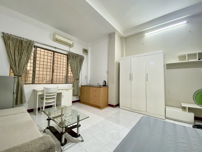 Phòng trọ Quận 1 phòng studio full nội thất, giặt sấy, nóng lạnh, lê thánh tôn 1