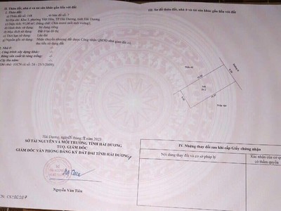 BÁN ĐẤT THÀNH PHỐ HẢI DƯƠNG GẦN KHU DÂN CƯ SẦM UẤT