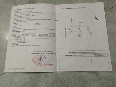Bán đất mặt phố Lý Anh Tông, ph Hải Tân, TP HD, 75m2, mt 4.5m, hướng tây, vị trí đẹp, chỉ 2.3x tỷ 1