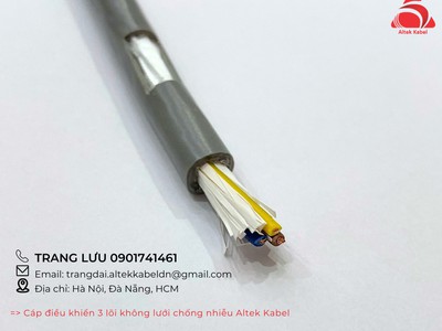 Cáp điều khiển Altek Kabel 3x1.5mm2 không lưới chống nhiễu 0