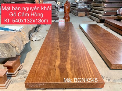 Mặt bàn nguyên khối gỗ cẩm hồng siêu đẹp 0