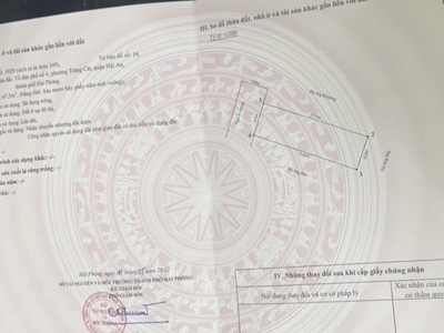 Bán lô đất tuyến 2 đường Tràng Cát, Hải An 67.5m2 giá 22.5tr/m2 0