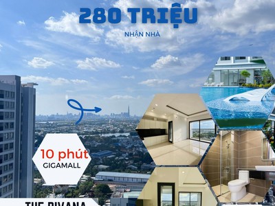 Căn hộ the rivana thanh toán 290 triệu 2pn,nhận nhà mới, giá chủ đầu tư, thanh toán giãn, cách 0