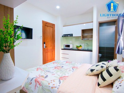 Cho thuê studio full nội thất có cửa sổ thoáng mát ngay tại Phan Đăng Lưu Phú Nhuận 1