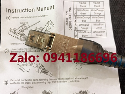 Hạt mạng CAT6A không dùng TOOL chuẩn công nghiệp, phù hợp switch Poe, hãng Ancomteck ACT-6A-UK 1