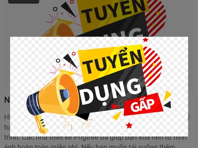 Tuyển Gấp Nam/Nữ Làm Việc Gắn Bó Lâu Dài 0