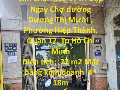 Hot      nhà chính chủ cần cho thuê vị trí đẹp  ngay chợ đường dương thị mười, p hiệp thành, q12 0