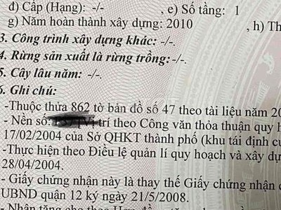 Chính chủ bán đất tặng nhà cấp 4 đang cho thuê- khu 10ha dương thị giang phường tân thới nhất, quận 1