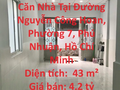 Chính chủ cần bán căn nhà tại đường nguyễn công hoan, phường 7, phú nhuận, hồ chí minh 0