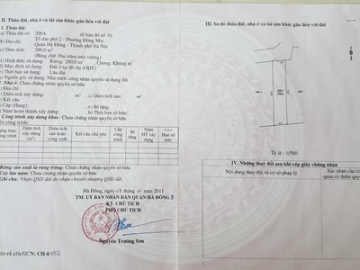 Chính chủ bán 200m2 đất trống đồng mai - đầu tư hoặc để ở đều tuyệt 1