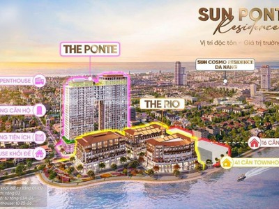 Bảng hàng căn hộ Sun Ponte cạnh Cầu Rồng chỉ 1.7 tỷ/căn, Sun Group mở bán GD1 3