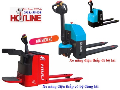 Xe Nâng Bán Tự động, Xe Nâng Điện Thấp, Cao Giá RẺ 1