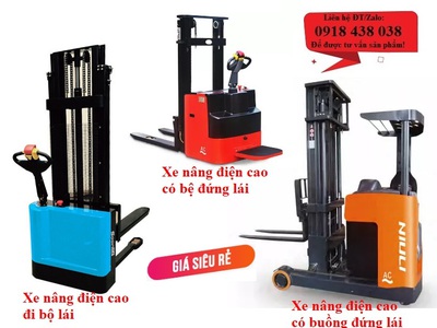 Xe Nâng Bán Tự động, Xe Nâng Điện Thấp, Cao Giá RẺ 2
