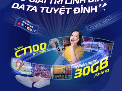 Gói CT100 MobiFone: Giải trí linh đình - data tuyệt đỉnh 0