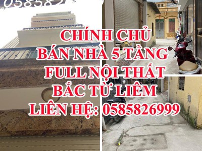 Chính chủ bán nhà 5 tầng full nội thất phú diễn - bắc từ liêm 0