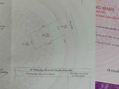 Hot      đất chính chủ - giá tốt - bán nhanh lô đất tại tỉnh lộ 946, xã hòa an,  chợ mới, an giang 2