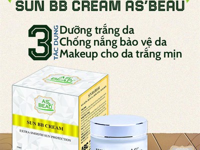 Kem chống nắng dưỡng tắng da Sun bb cream A beau 0