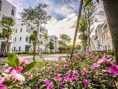 Siêu phẩm bán 2 căn biệt thự song lập the manor centrak park nguyễn xiển dt:435m2 4 tầng, full 1