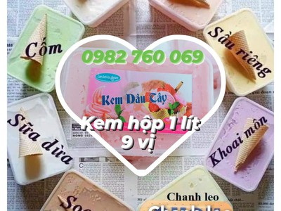 Xưởng Kem tại Vĩnh Phúc Cung Cấp Kem Cân Kí, Kem Đóng Hộp, Ốc Quế Giòn - xốp, Thùng bán kem 7