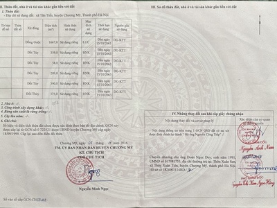 Chính chủ bán gấp lô đất đẹp có 1-0-2 tại tân tiến, chương mỹ, hà nội- giá rẻ 1