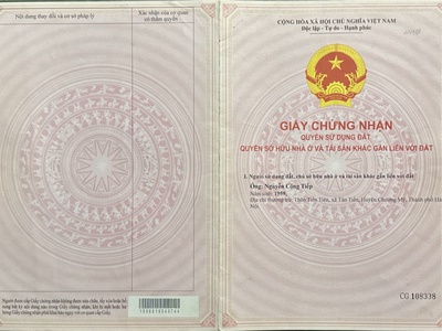 Chính chủ bán gấp lô đất đẹp có 1-0-2 tại tân tiến, chương mỹ, hà nội- giá rẻ 0