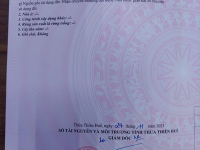 Đất đẹp   giá tốt - chính chủ cần bán lô đất vị trí đẹp tại  phò an - phú dương - tp huế 0