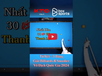 KTOVN.COM l TỨ KẾT: Trần Thanh Lực thất bại 27-30 trước Nguyễn Nhất Hòa tại Vòng 1 Carom 3 Băng 0
