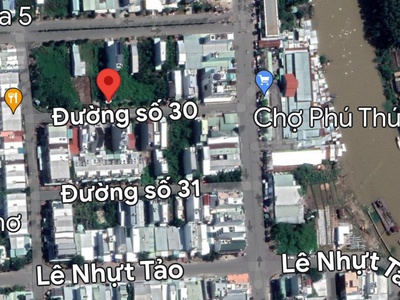 Bán nền đường số 30 gần chợ Phú Thứ  Chợ 586 0