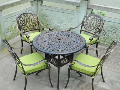 Bàn ghế nhôm đúc ngoài trời BA-D900T 1