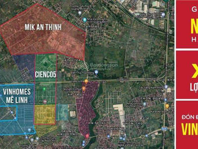 Bán đất liền kề biệt thự dự án Cienco5 Huyện Mê Linh sổ đỏ 3