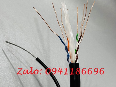 Cáp mạng CAT6 ngoài trời UTP - có dây chịu lực gia cường - Outdoor ACT-6LANOD-305BK 4