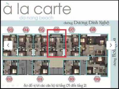 1 căn duy nhất À La Carte 2PN, 66,4m2, view biển, sở hữu lâu dài, giá chỉ 3tỷ8 0
