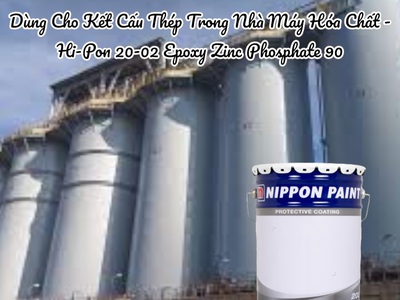 Hi-Pon 20-02 Epoxy Primer Zinc Phosphate 90   SP Dùng Cho Kết Cấu Thép Nhà Máy Điện 0