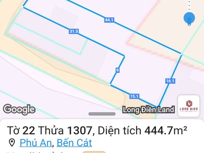 Cần bán lô đất nở hậu, vị trí đắc địa tại xã phú an, thị xã bến cát ,bình dương 0